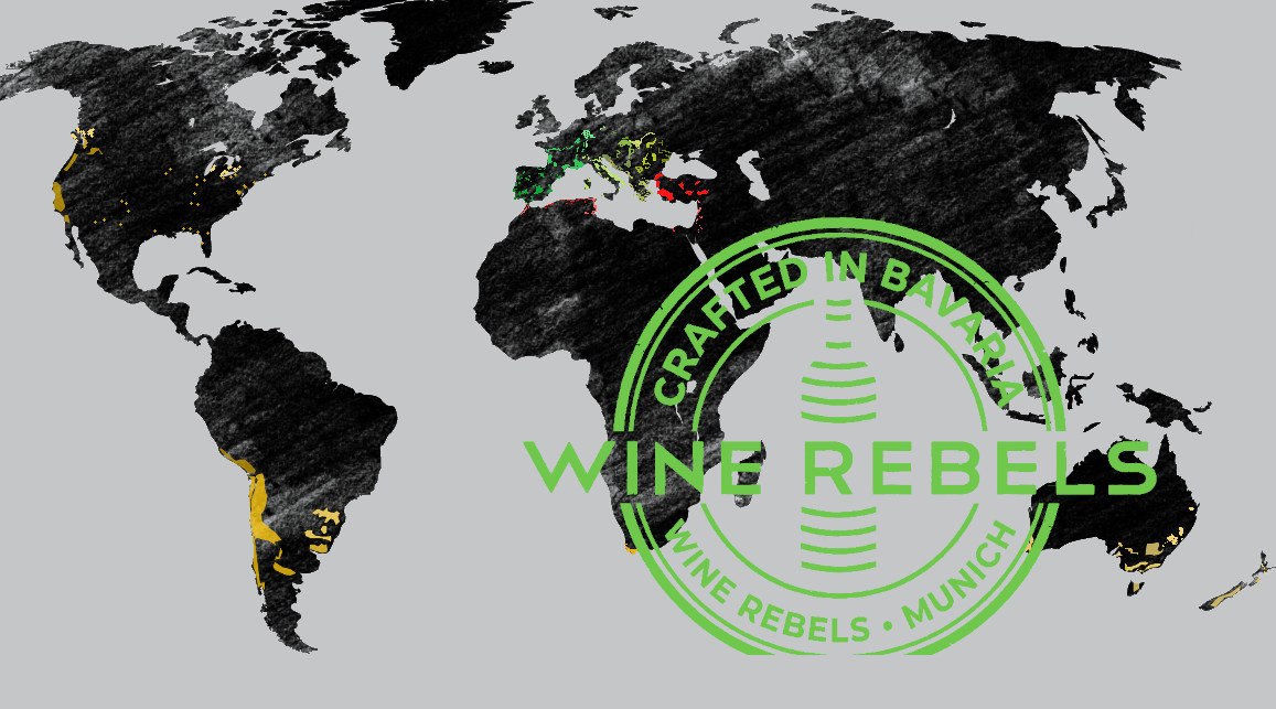 Weinweltkarte Wine Rebels